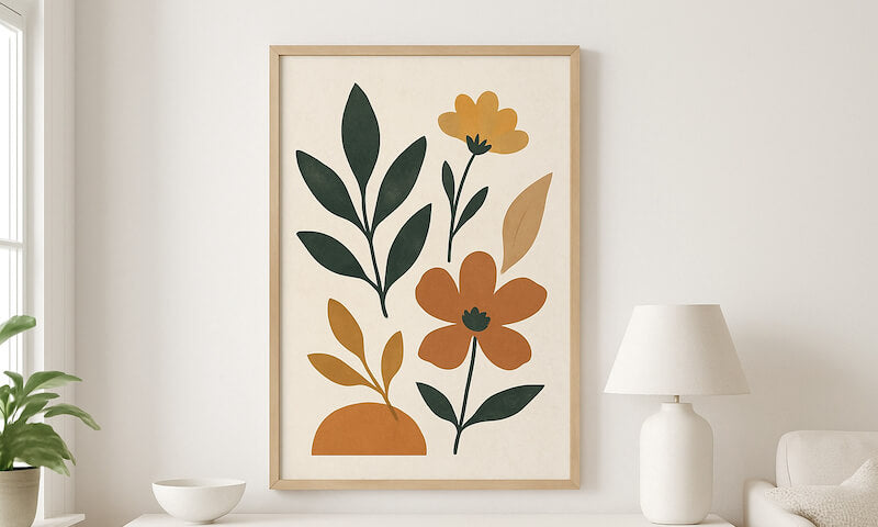 Botanical Bliss with a Twist - Abstract Wall Art Ideas