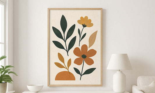 Botanical Bliss with a Twist - Abstract Wall Art Ideas
