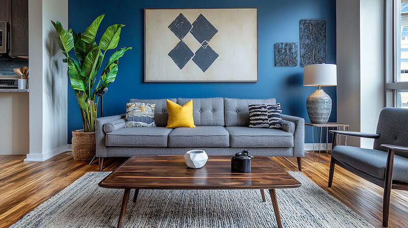 How to Use a Blue Accent Wall in Your Interior Design