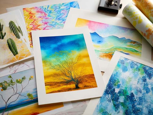 Fine art prints on archival paper